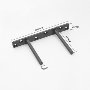 Supports d'étagère flottants invisibles Heavy Duty, <span class=keywords><strong>Support</strong></span> aveugle en métal en T dissimulé, Fixé au mur - Product Image 5