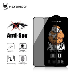 Miếng dán màn hình chống nổ Heybingo cho điện thoại thông minh, trong suốt, 0.33mm, 2.5D, OEM, bảo vệ riêng tư màn hình dành cho Android - Product Image 1