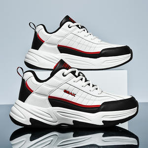 נעלי סתיו וחורף חדשות לגברים במידות גדולות, שחורות, נגד החלקה, עמידות למים, עם סוליה עבה, נעלי ריצה וספורט בסגנון אבא. - Product Image 6