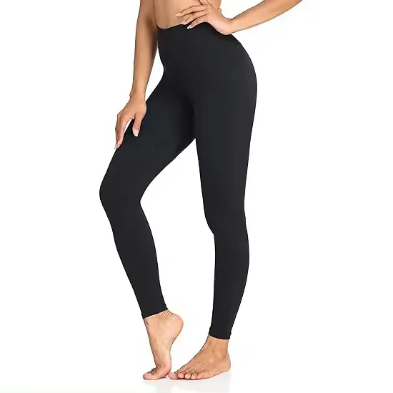 Celana Yoga wanita, celana legging panjang penuh dapat disesuaikan pinggang tinggi lembut kupu-kupu