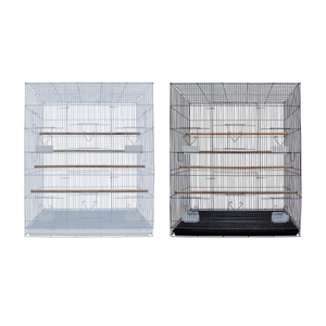 Fabrika kaynağı büyük boy uçuş kare katlanır Pet kuş kafesi büyük Metal papağanlar kanarya kuş kafesleri ile yetiştiriciliği kapı - Product Image 2
