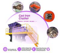 Machine industrielle de broyage du fer foncié pour blocs de fonte et ferraille de fonderie
