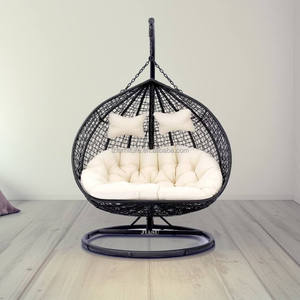 Factory Best High Quality Rattan <b>Chair</b> Swing Outdoor Garden Patio Furniture Set Manufacturer Wholesale Custom OEM - Product Image 4
