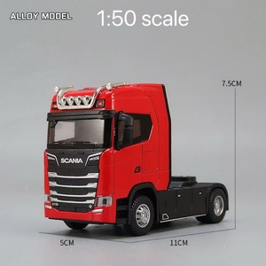 1/50 in lega di grandi dimensioni modello di autocarro giocattolo giocattolo di simulazione contenitore giocattolo suono e luce tirare BackTransport modalità forl Kids - Product Image 5