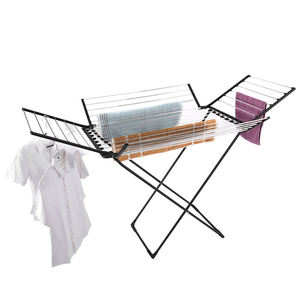 Métal 4 Ailes Blanchisserie Vêtements Séchoir Intérieur Extérieur Portable Pliant Séchage Tissu Cintre pour <span class=keywords><strong>Camping</strong></span> Randonnée - Product Image 2