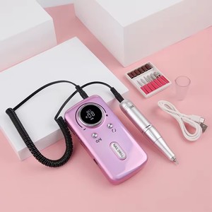 เครื่องเจียรเล็บไฟฟ้าไร้สายแบบชาร์จได้ 45000 รอบต่อนาที แบบพกพา ทำจากพลาสติก สำหรับทำเล็บมือและเล็บเท้า - Product Image 2
