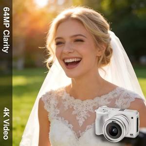 Caméscope numérique professionnel avec zoom optique 10x, 4K Ultra HD, 64MP, WiFi, écran tactile, pour photographie, vlogging, vidéo - Product Image 2