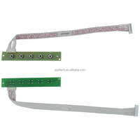 Jozitech OSD Keyboard KEY-A Menu +/- Tombol Atas/Bawah Klik Mini Sementara Mode Siaga Kit Termasuk Tombol & Kabel Semua LCD