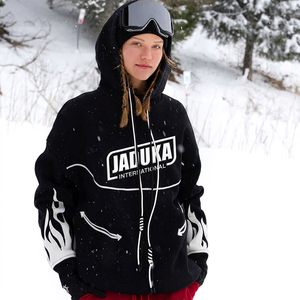 Customizable 2026 Winter Skii Snowboarding <b>Fleece</b> Hoodie <b>Waterproof</b> Windproof Zipper Closure Plus Size Warm Pants Set Heated - Product Image 1