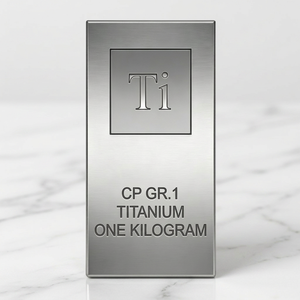 Lingote de Titanio CP GR.1, Un Kilogramo, Barra de Metal Puro Grado 1 Ti para Uso en Inversiones - Product Image 1