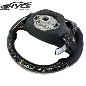 Volante Personalizado de Fibra de Carbono Forjado en Oro con LED para Seat Cupra Tavascan Terramar Formentor VZ <span class=keywords><strong>Leon</strong></span> Ibiza Ateca Arona - Product Image 3