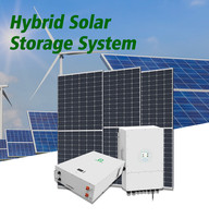 Système Photovoltaïque Hybride 5kW 8kW 10kW Anhui MPPT Panneaux Solaires Monocristallins Onduleur 12000W 24V-220V Batterie Lithium-Ion pour Voiture