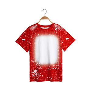 Großhandel Blaues Gebleichtes Halloween Gestricktes Umweltfreundliches Baumwollähnliches Digital-Druck Individuelles Unisex T-Shirt für Männer und Kinder - Product Image 5