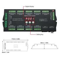 Décodeur DMX512 à tension constante à affichage numérique 36 canaux, pilote DMX pour bande lumineuse LED RGBW, 4CH*9 groupes, connecteur XLR, 36 C