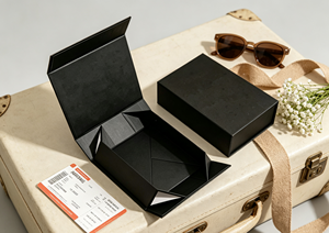 Eco-Friendly High-End Matte Black Foldable <b>Magnetic</b> <b>Gift</b> <b>Box</b> Four-Color Printed Design Made Thick Rigid Cardboard Integrated - Product Image 4