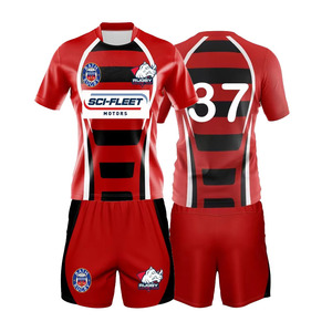 Uniformes de <span class=keywords><strong>Rugby</strong></span> Deportivos Personalizados <span class=keywords><strong>2020</strong></span>, Unisex, de Alta Calidad, Transpirables, 100% Poliéster, con Logotipo Impreso Digitalmente, Tallas Grandes - Product Image 4
