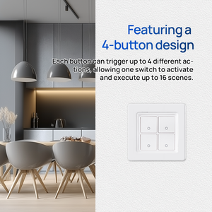 Controlador Inteligente Shelly I4 Gen3 de 4 <span class=keywords><strong>Canales</strong></span> con Entradas WIFI, Alimentado por CA, que Permite Activar y Desactivar Escenas Creadas - Product Image 4