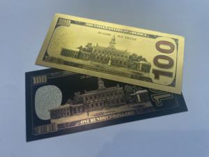 Neu eingetroffen: Maßgefertigte schwarze Folien-Repliken von US-Dollar-Scheinen für Film- und Foto-Partys – Neuheiten für Filme, Partys und USA-Themen - Product Image 6