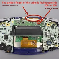 2025 haute luminosité Gameboy pour écran LCD GBA IPS avec boîtier en plastique écran entièrement laminé pour une protection améliorée