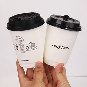 One-Stop Custom Logo Branding Service para Takeaway Reciclável Pacote: Café e copos de papel de bebida quente com tampas - Product Image 5