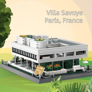 Bloques de Construcción Modelo Villa Savoye, Juguete Educativo para Amantes de la Arquitectura, Juego de Construcción Creativo DIY, Decoración Divertida para el Hogar, Venta al Por Mayor OEM - Product Image 1