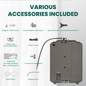 Ionizador de agua alcalina con electrólisis de 8 placas para una salud óptima - Product Image 5