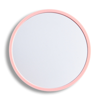 Miroir de maquillage cosmétique portable de princesse de forme ronde en diamant brillant de luxe