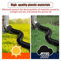 Extensions Flexible Drain Downspout Drain Downspout Extender pour Maison Gouttière Splash Block Extender Rain Gouttière Downspout