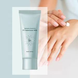 Aloe Beruhigende Sonnencreme SPF50 PA Leichter täglicher Sonnenschutz Natürlicher Aloe-Blattex trakt Feuchtigkeit spendender Sonnenschutz