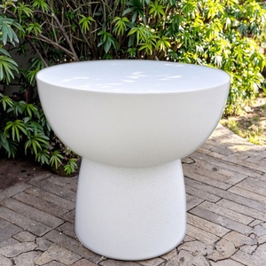 โต๊ะรับประทานอาหารกลางแจ้งแบบปรับได้สไตล์โมเดิร์น ทำจากไม้สีขาวและซีเมนต์ เหมาะสำหรับใช้ในสวนสาธารณะ โรงแรม และห้องนั่งเล่น - Product Image 4