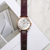 MIYOTA 9015 Mouvement Automatique 34mm Cadran Ouverture 5ATM Acier Inoxydable Saphir Cristal Bas quantité minimale de commande à Personnalisé pour Hommes