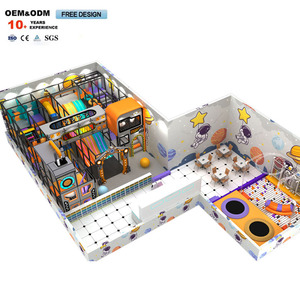 Parc de trampolines intérieur personnalisé pour enfants et adultes, avec cage de saut, petit design, centre de jeux - Product Image 1