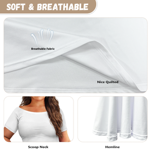 Versátil que fluye de manga corta de cuello ancho vestido transpirable regalo de moda personalización Respuesta Rápida orden pequeña - Product Image 5