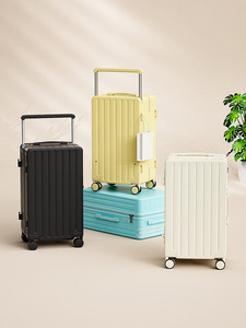 Valigia da cabina da 20 pollici, valigia <span class=keywords><strong>grande</strong></span> da 28 pollici con maniglia larga, ruote girevoli silenziose e chiusura con password, borsa da viaggio - Product Image 5