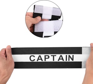Hot Selling anpassbare elastische Captain Armband Wieder verwendbare Polyester Gummi Handgelenks tütze für Fitness studio und Fußball Made in China - Product Image 3