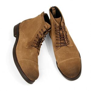 Nuevas Botas Chelsea Otoño-Invierno 2025 para Hombre, Botines Impermeables con Cordones, Parte Superior de Cuero Genuino, Punta Redonda, Estilo Chukka - Product Image 5