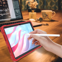 Honor Pad X8A X8B 11'' için Sağlam Tablet Kılıfı, Ayaklı, Çift Katmanlı Silikon, Tam Koruma, Darbeye Dayanıklı Hibrit Kılıf