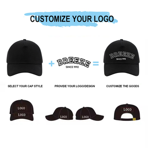 Chất Lượng Cao Nhà Máy Casquette Màu Đen Bông Trống Mũ Bóng Chày Biểu Tượng Tùy Chỉnh Có Thể Điều Chỉnh Tùy Chỉnh Mũ Bóng Chày Mà Không Có Logo - Product Image 5
