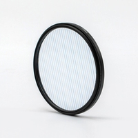 Filtre à rayures de caméra à effet brossé, style déformé, effet éclat bleu, pour écran large de film