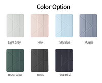 Étui pliable multi-angles en cuir PU pour iPad Pro 11 pouces M4/M5 avec support pour stylet, coque arrière en acrylique anti-rayures pour tablette
