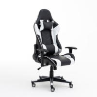 Sillas de Computadora Estilo Racing, Altura Ajustable, Asiento Giratorio Reclinable, Silla Ergonómica para Juegos de PC