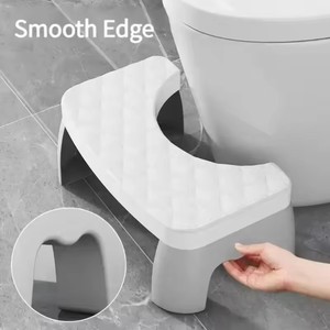 Taburete de pie de inodoro antideslizante portátil accesorio de baño para adultos niños mujeres embarazadas y ancianos uso doméstico - Product Image 1