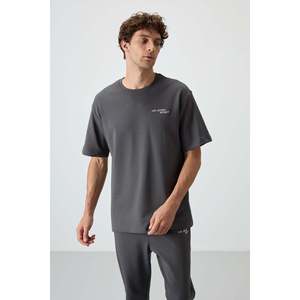 Ensemble de survêtement pour homme en coton kaki, épais, doux, texturé, coupe ample, brodé - 85252 - Kaki/khaki - Product Image 6
