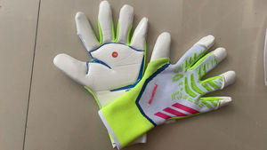 Nuevos Guantes de Portero Profesionales de Cuero de Alta Competición Látex Natural Media Caña Dedo Inverso Resistentes al Desgaste y Transpirables - Product Image 3