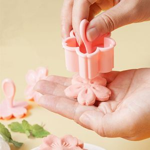 Lixsun แม่พิมพ์คุกกี้บิสกิตซากุระซากุระดอกไม้สีชมพูดอกไม้ที่ตัดคุกกี้แม่พิมพ์พลาสติก5ชิ้น - Product Image 4