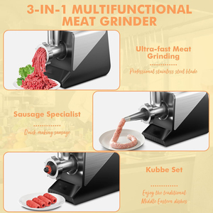 Picadora de Carne Multifuncional para Cocina, Rebanadora, Molinillo de Alimentos, Molinillo de Carne Eléctrico Automático - Product Image 2