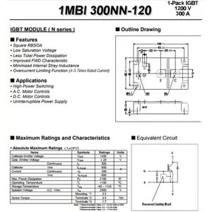 Módulo original igbt, 2 mbmbmb400s-120 1mb300n-120 «CM300DY-24H»