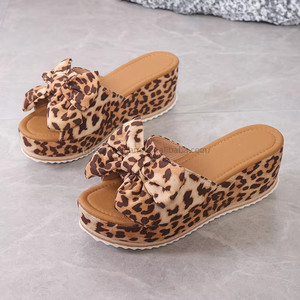 Summer New Fashion Trend Sandals for Women Factory Wholesale Outside Wear Flat High Heels Wedge Sandals for Spring Season - Product Image 5
