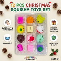 Nouveau calendrier de l'avent de Noël en PVC, adapté aux enfants de 5 à 7 ans, boîte mystère de compte à rebours de Noël.