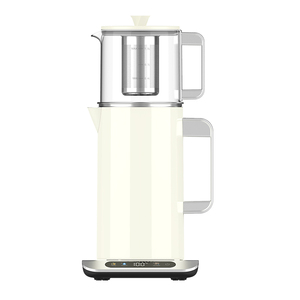 Bouilloire <span class=keywords><strong>électrique</strong></span> en verre Hotsy 1L <span class=keywords><strong>Mini</strong></span>, <span class=keywords><strong>théière</strong></span> 1,7 litre, chauffe-eau rapide, vente en gros, double paroi isolée avec infuseur à thé - Product Image 1